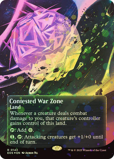 Contested War Zone (EOS) (143) / Borderless Galaxy Foil