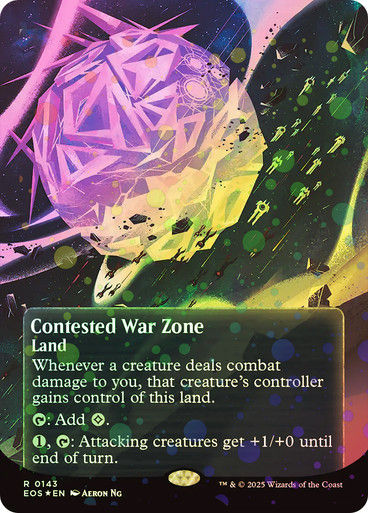 Contested War Zone (EOS) (143) / Borderless Galaxy Foil