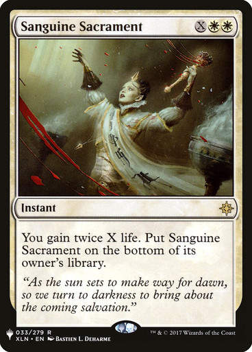 Sanguine Sacrament (PLST) (XLN-33)
