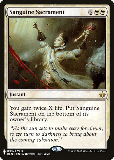 Sanguine Sacrament (PLST) (XLN-33)