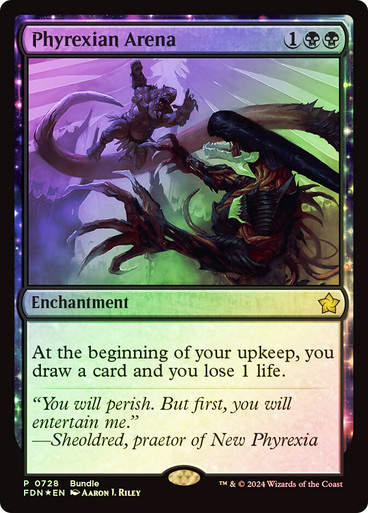 Phyrexian Arena (FDN) (728) (Bundle) Foil