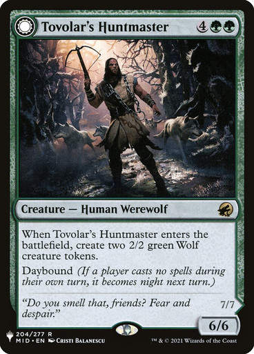 Tovolar's Huntmaster // Tovolar's Packleader (PLST) (MID-204)