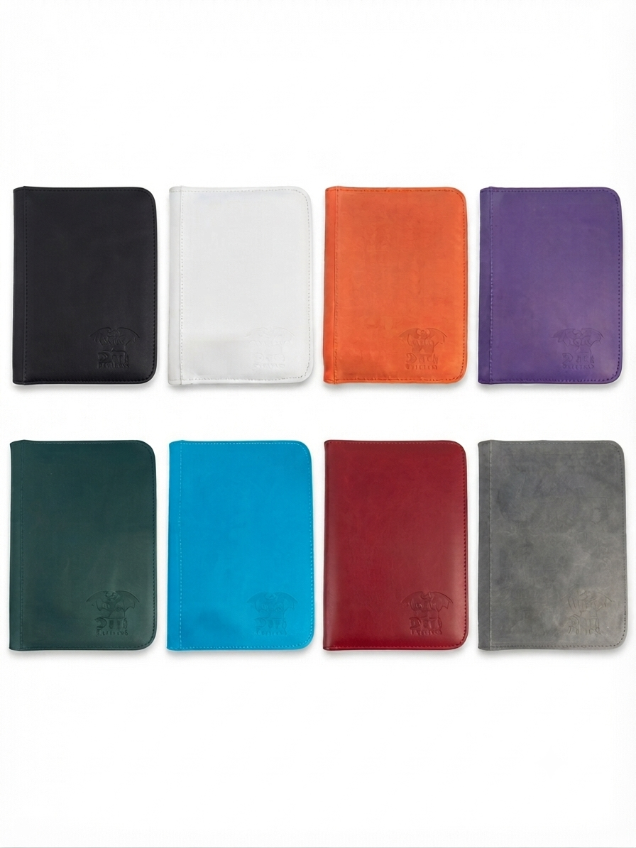 Carpeta con cierre 4 espacios por página Dark Fortress colores — cara 2 de 4