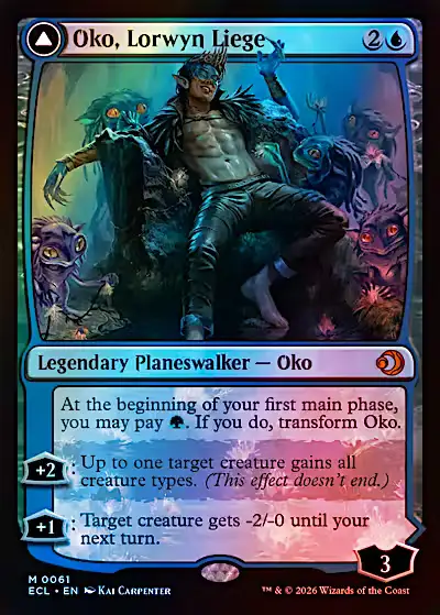 Oko, Lorwyn Liege // Oko, Shadowmoor Scion (ECL) (61) / Foil