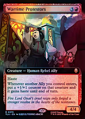 Wartime Protestors (TLA) (375) / Extended Art / Foil