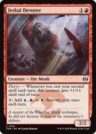 Jeskai Devotee (TDM) (110)
