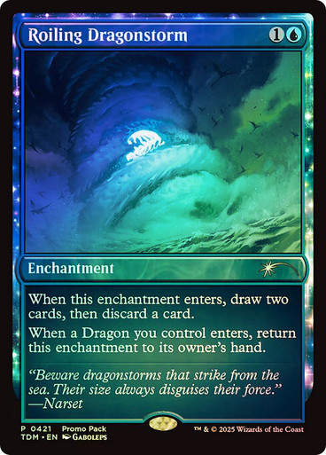 Roiling Dragonstorm (TDM) (421) / Foil Promo Pack