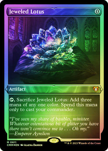 Jeweled Lotus (cmm) / Foil Etched
