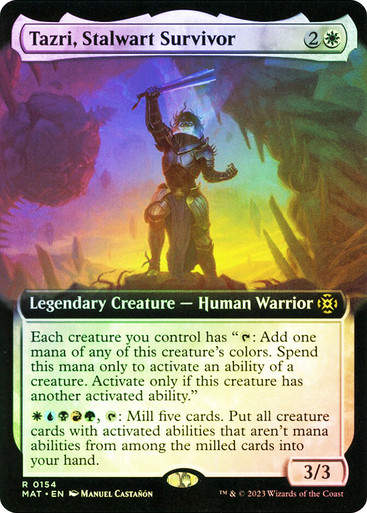 Tazri, Stalwart Survivor (MAT) / Extended Art / Foil