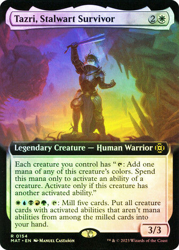 Tazri, Stalwart Survivor (MAT) / Extended Art / Foil