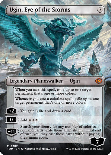 Ugin, Eye of the Storms // Ugin, Eye of the Storms (TDM) (382) / Borderless — cara 2 de 2