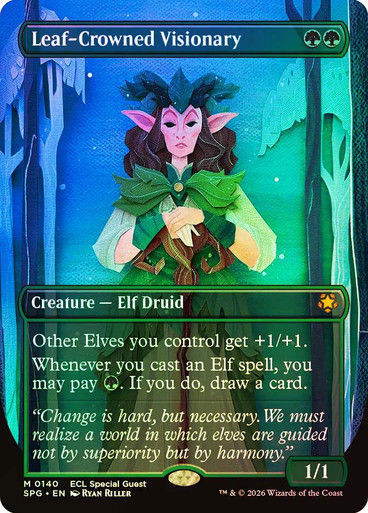 Leaf-Crowned Visionary (SPG) (140) / Borderless / Foil