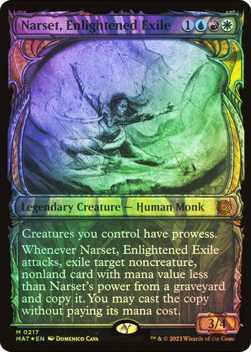 Narset, Enlightened Exile (MAT) / (Showcase) Halo Foil