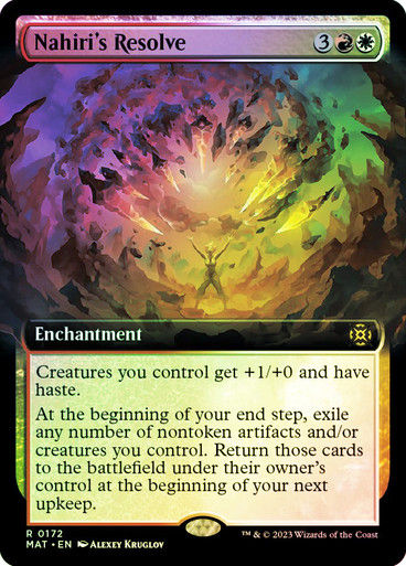 Nahiri's Resolve (MAT) / Extended Art / Foil