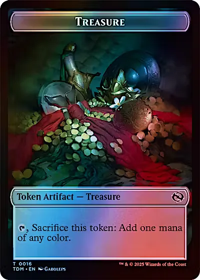 Zombie Druid (TTDM) (10) // Treasure (TTDM) (16) Foil — cara 2 de 2