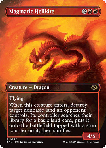 Magmatic Hellkite (TDM) / Borderless (380) — cara 2 de 2
