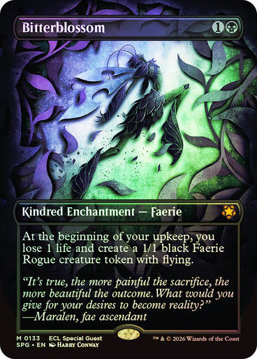 Bitterblossom (SPG) (133) / Borderless / Foil