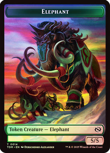 Elephant (TTDM) (14) // Treasure (TTDM) (16) Foil
