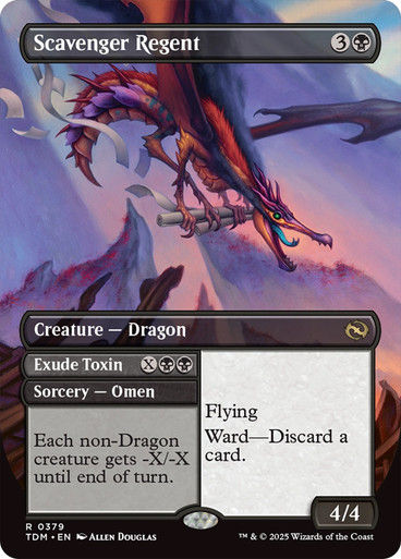 Scavenger Regent // Exude Toxin // Scavenger Regent (TDM) (379) / Borderless — cara 1 de 2
