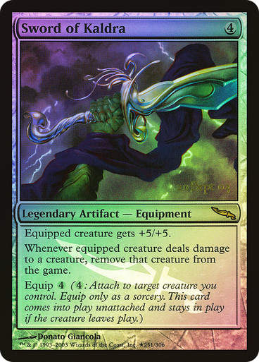 Sword of Kaldra (Prerelease) (Mirrodin) / Foil