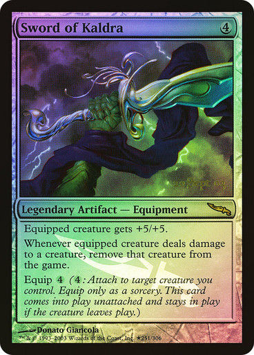 Sword of Kaldra (Prerelease) (Mirrodin) / Foil