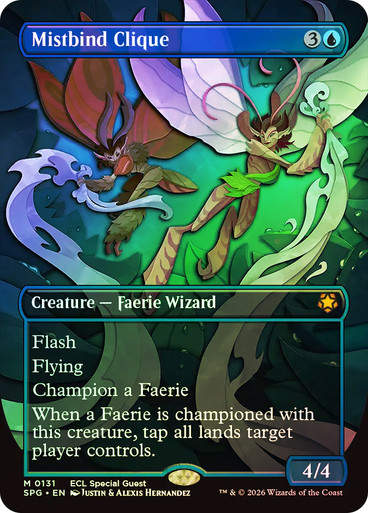 Mistbind Clique (SPG) (131) / Borderless / Foil