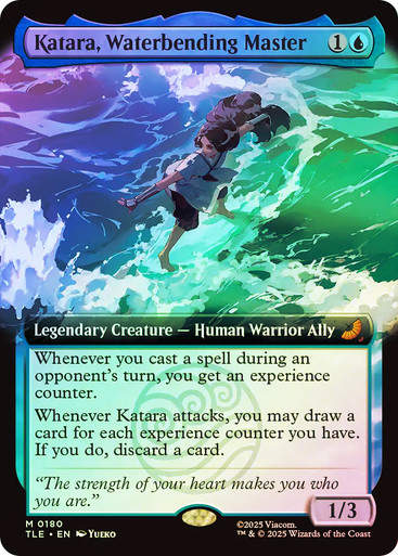 Katara, Waterbending Master (TLE) (180) / Extended Art / Foil