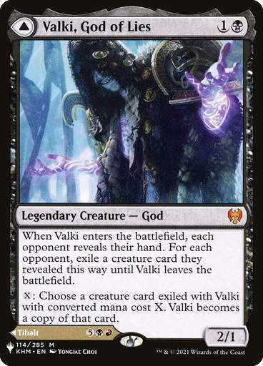 Valki, God of Lies // Tibalt, Cosmic Impostor (PLST) (KHM-114)