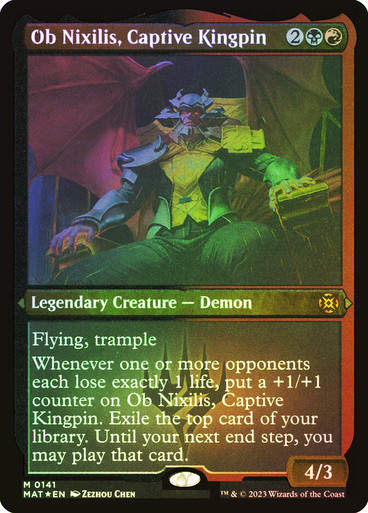Ob Nixilis, Captive Kingpin (MAT) / Foil Etched