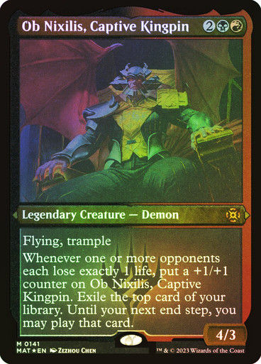 Ob Nixilis, Captive Kingpin (MAT) / Foil Etched
