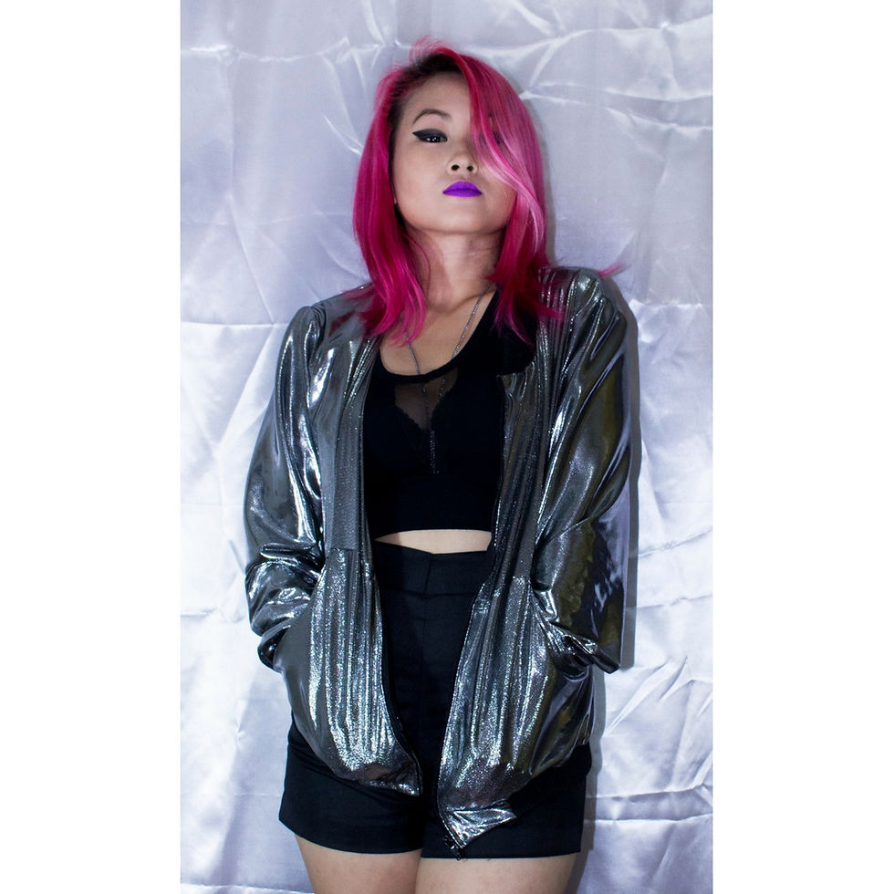 Miniatura: Jaqueta Bomber Prata