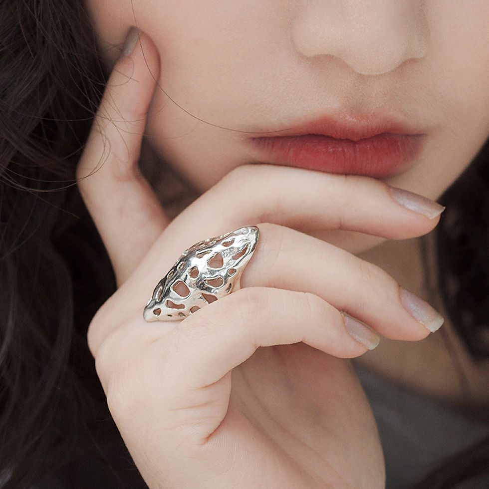 Thumbnail: Silver ring  Luna