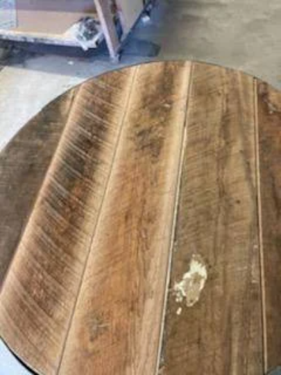 Thumbnail: Whiskey Barrel Table and Stools