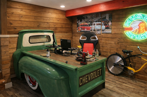 Pickup truck desk withcab | Car Crazy Furniture
