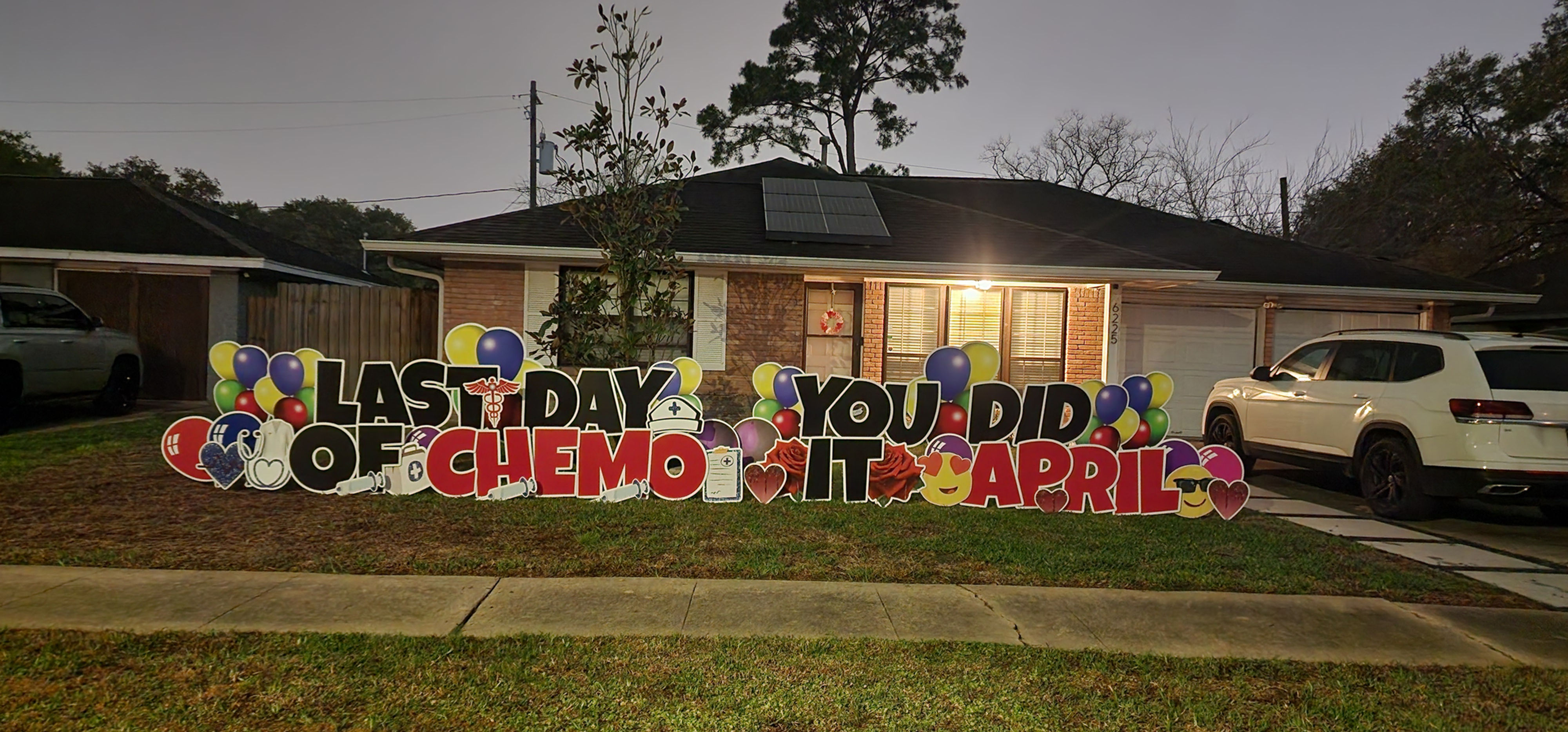 Custom Yard Greeting The Works