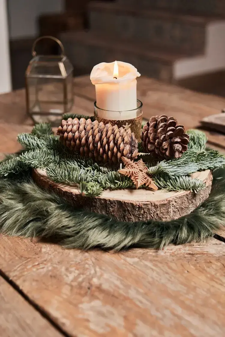 Miniature : Rondin de bois décoratif