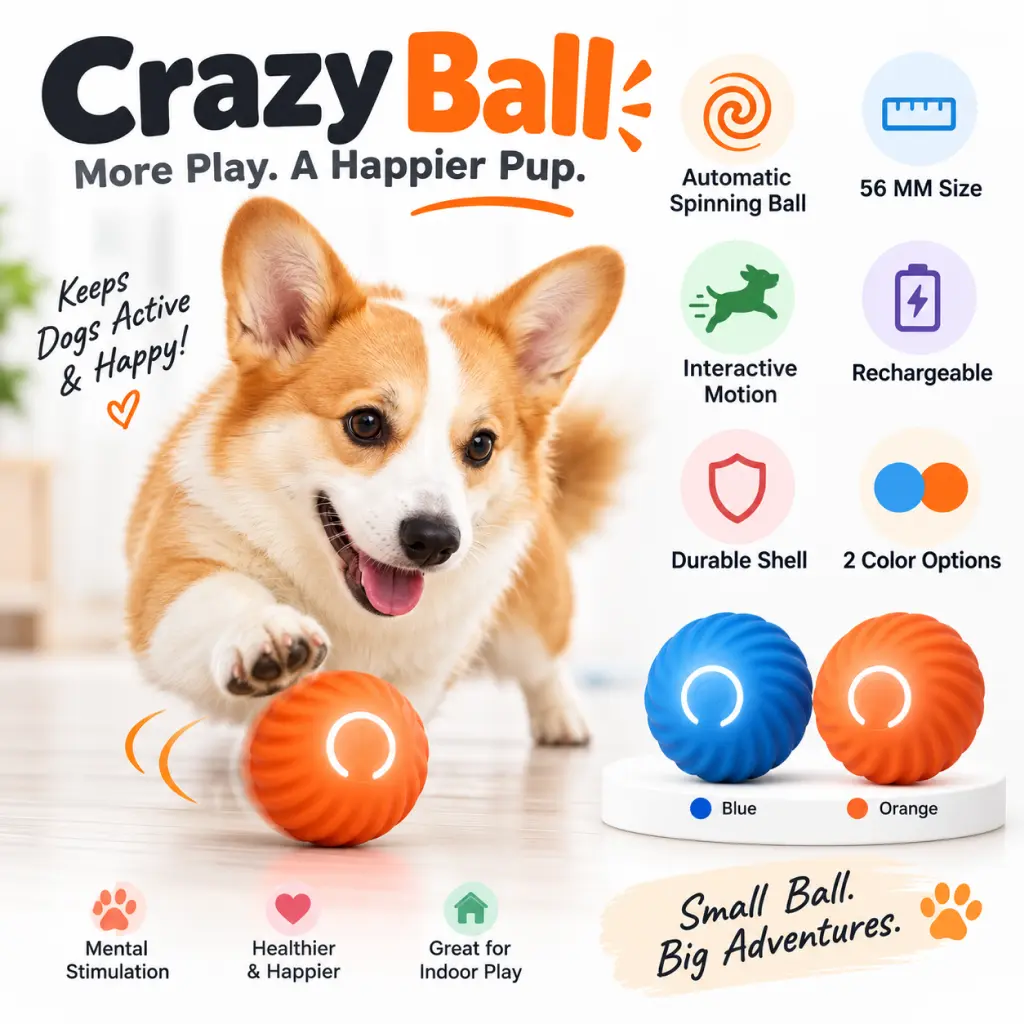 Auto High-Energy Crazy ball 4 Dogs