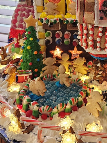Whimsical Gingerbread Display by Annette Bonfiglio