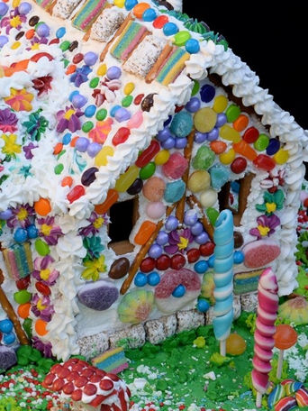 Candy Cane house by Ingrid Hutman