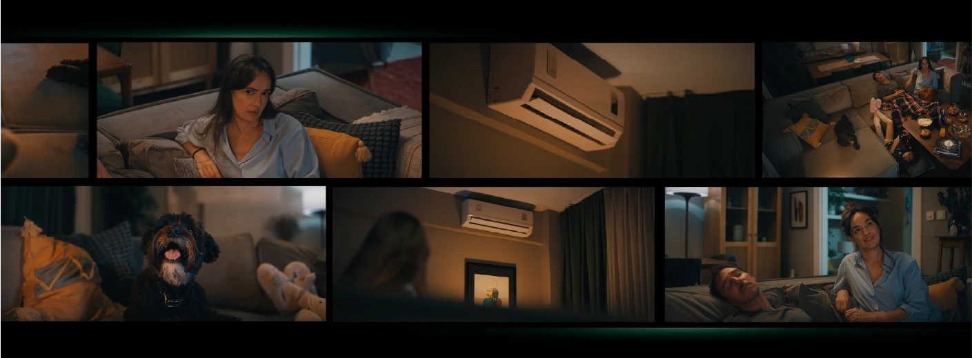 Klima: iki sıraya yerleştirilmiş altı film karesi.