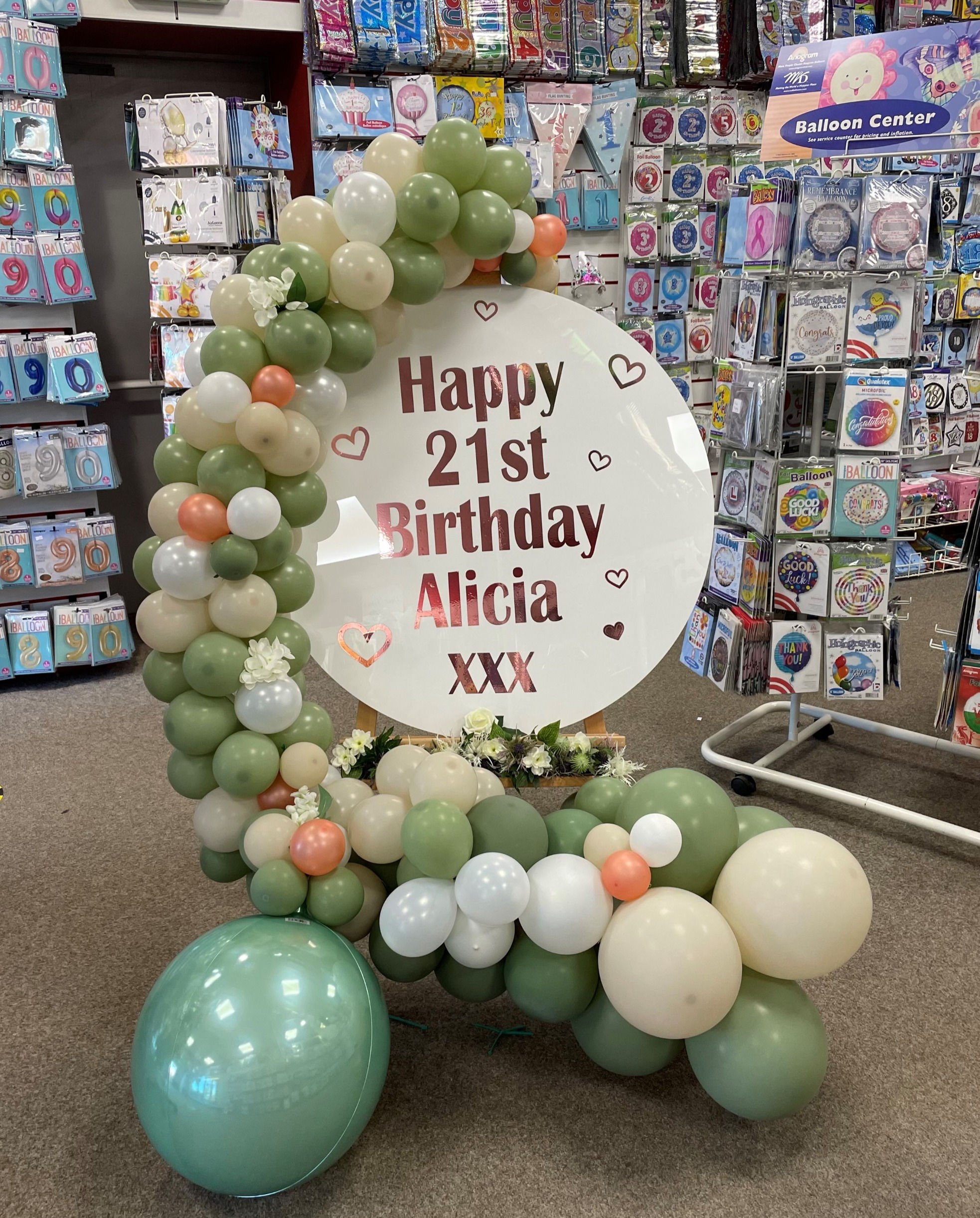 balloon message board