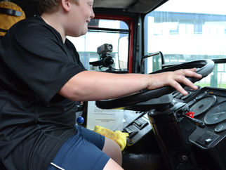 Ten-year-old autistic boy visiting every fire station in Merseyside as part of UK fire station chari
