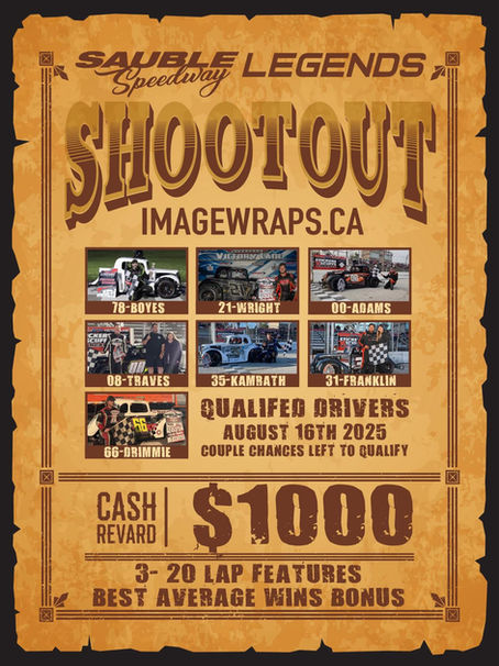 LEGENDS SHOOTOUT $1000 TO WIN
