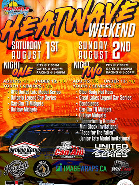 August 1st & 2nd 2026 - HEATWAVE WEEKEND