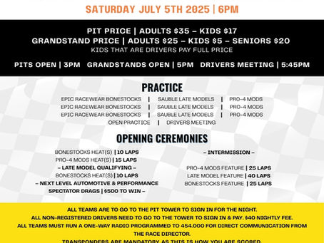SUNBURN WEEKEND - Pit Notes