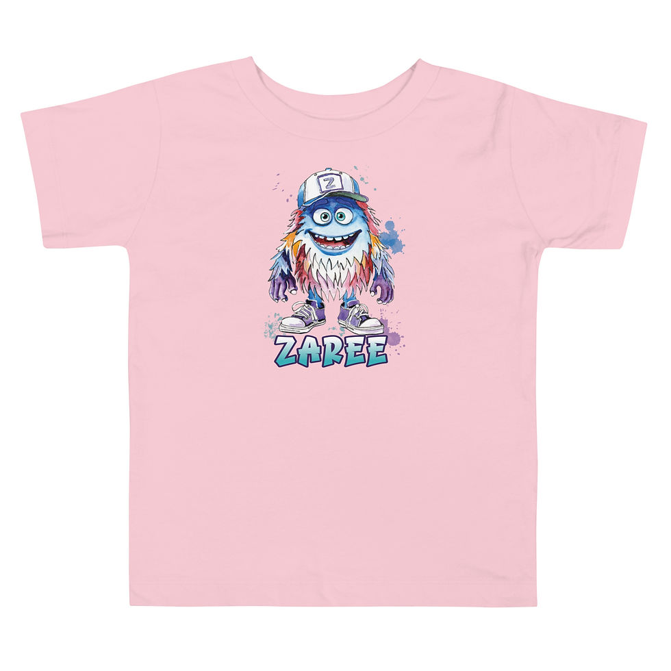 Thumbnail: Zaree Monster Toddler Short Sleeve Tee