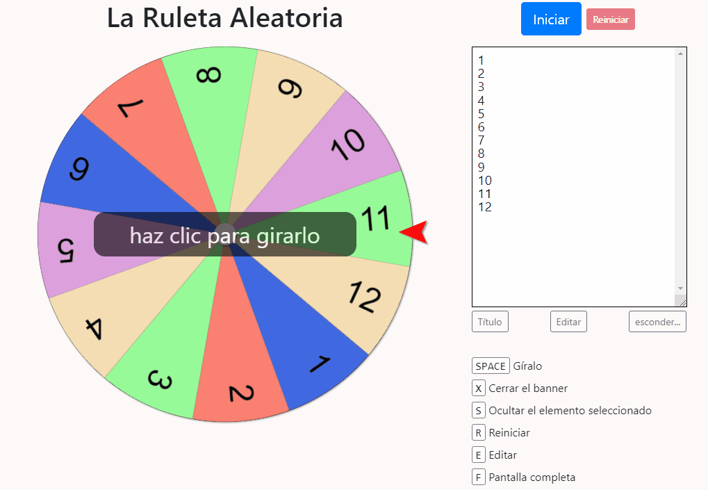 Juego Ruleta Rifa Rifa de robot