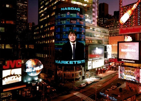 Whitty on the Nasdaq building in New York.