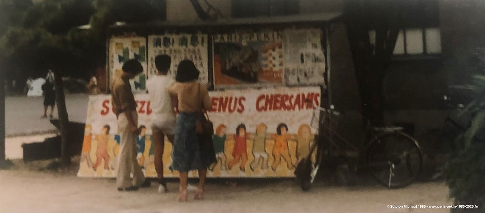 Dazibao et affiche officielle du Train dans la rue