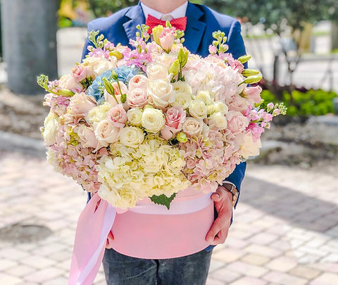 Sweet Dreams Flower Hatbox